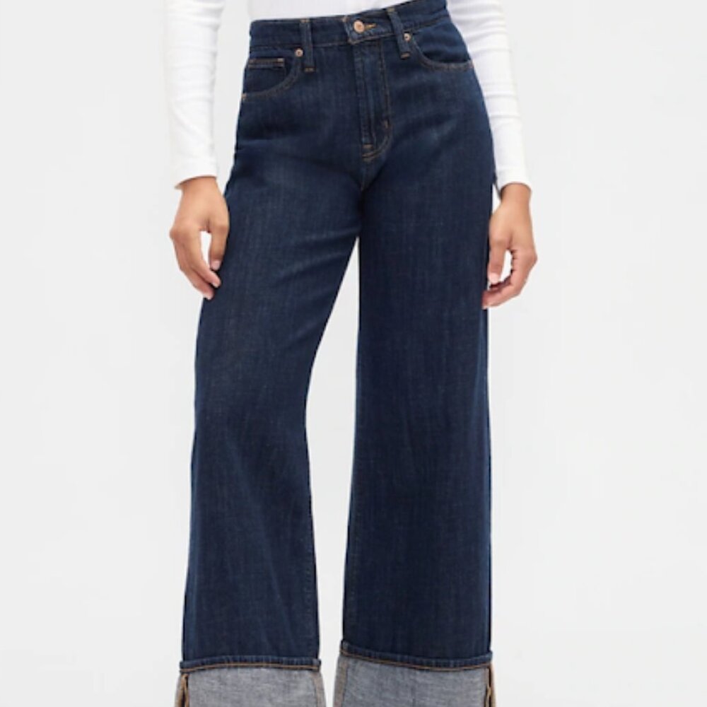 Wide Leg Wide Cuff Jeans